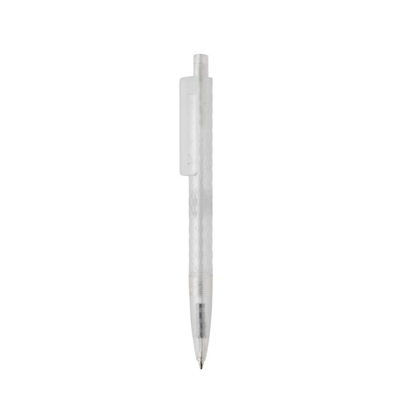 X3 GRS recycled PC plastic pen frosted, white