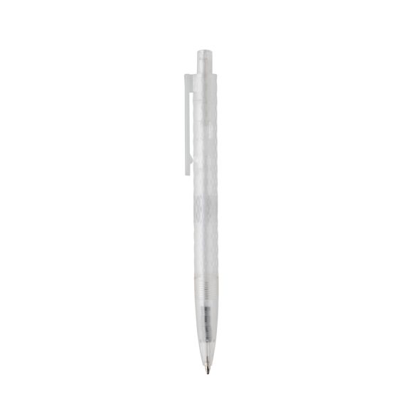 X3 GRS recycled PC plastic pen frosted, white