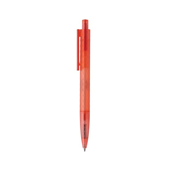X3 GRS recycled PC plastic pen frosted, red