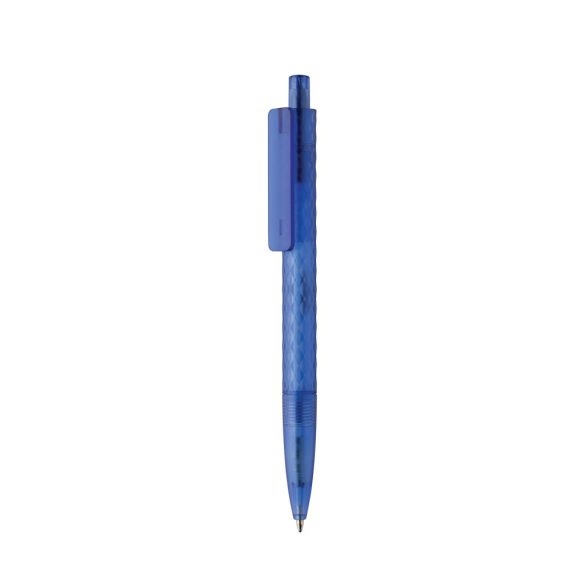 X3 GRS recycled PC plastic pen frosted, blue