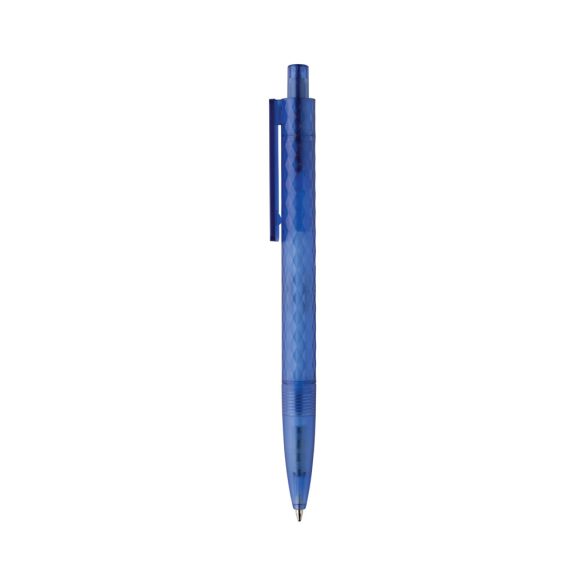 X3 GRS recycled PC plastic pen frosted, blue