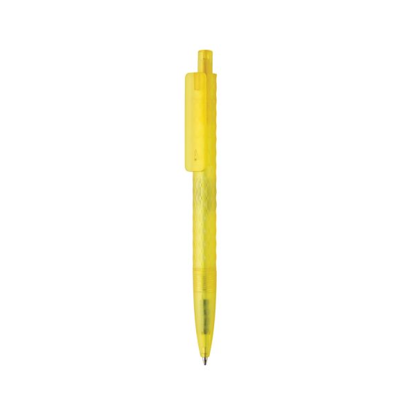 X3 GRS recycled PC plastic pen frosted, yellow