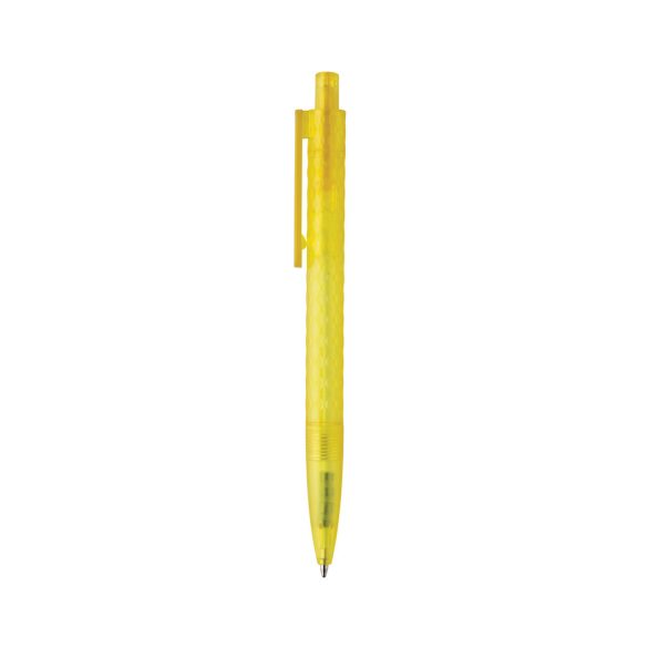 X3 GRS recycled PC plastic pen frosted, yellow
