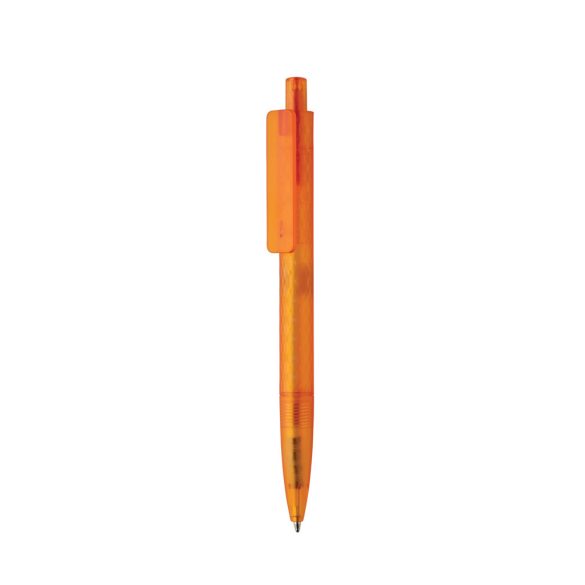 X3 GRS recycled PC plastic pen frosted, orange