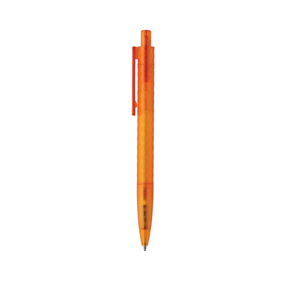 X3 GRS recycled PC plastic pen frosted, orange