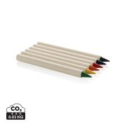 Micki GRS infinity 6pc colouring pencil set, white