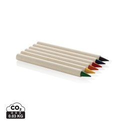 Micki GRS infinity 6pc colouring pencil set, white