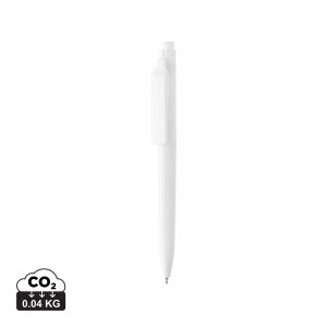 Vibe GRS certified R-ABS pen with ultra glide ink, white