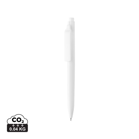 Vibe GRS certified R-ABS pen with ultra glide ink, white