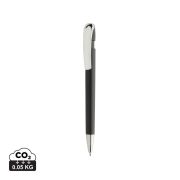 Glide GRS certified R-ABS Metal Clip Pen, black