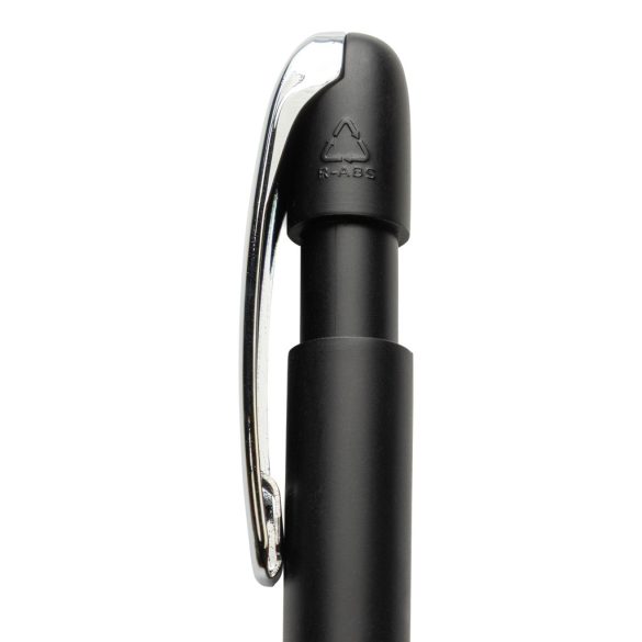 Glide GRS certified R-ABS Metal Clip Pen, black