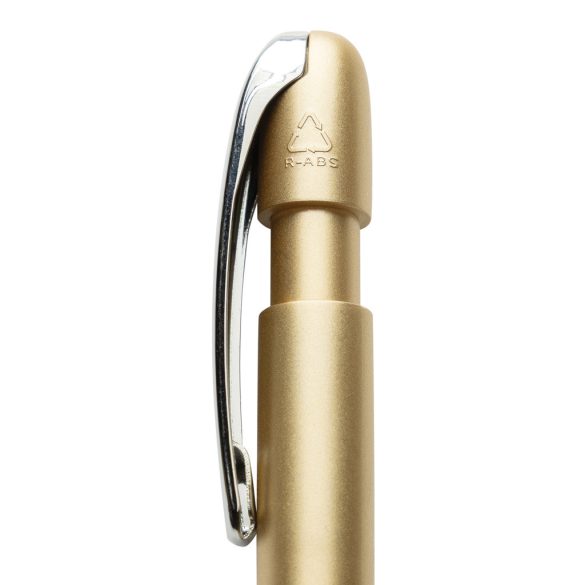 Glide GRS certified R-ABS Metal Clip Pen, golden