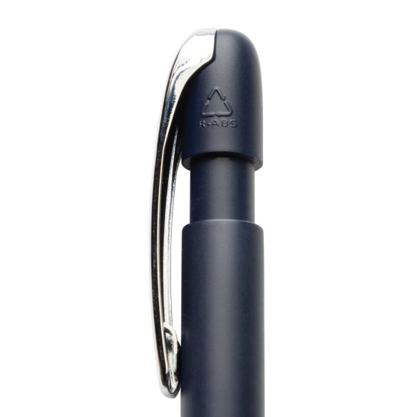 Glide GRS certified R-ABS Metal Clip Pen, navy