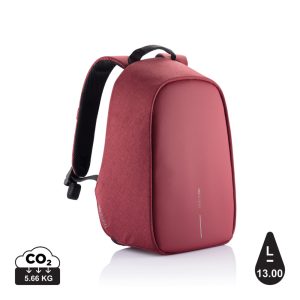 Bobby Hero Small, Anti-theft backpack, cherry red