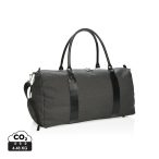 Weekend bag with USB output, black