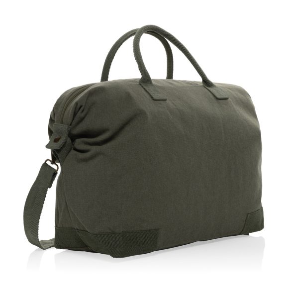 Kezar AWARE™ 500 gsm recycled canvas deluxe weekend bag, green