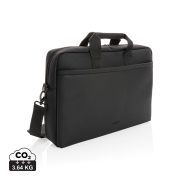 Swiss Peak deluxe PU laptop bag PVC free, black