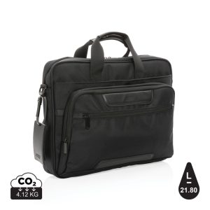 Swiss Peak AWARE™ RPET Voyager 15.6" laptop bag, black