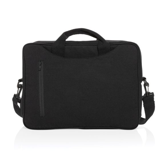 Laluka AWARE™ recycled cotton 15.4 inch laptop bag, black