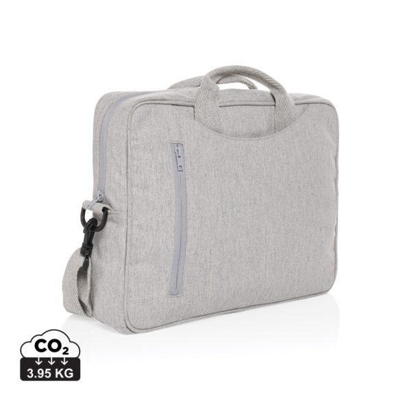 Laluka AWARE™ recycled cotton 15.4 inch laptop bag, grey