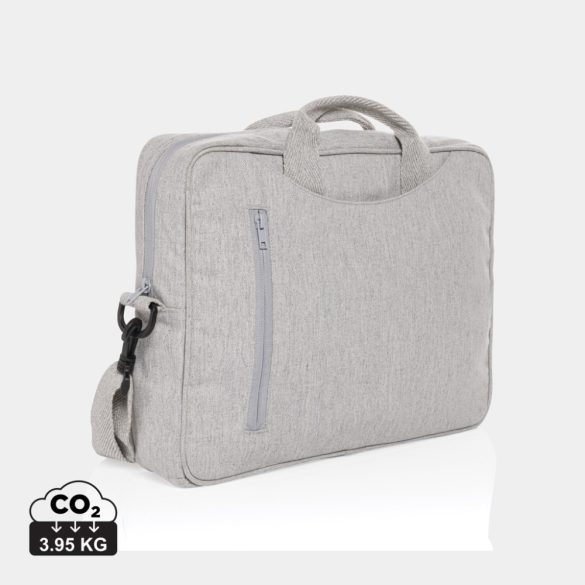 Laluka AWARE™ recycled cotton 15.4 inch laptop bag, grey