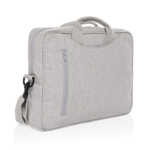Laluka AWARE™ recycled cotton 15.4 inch laptop bag, grey