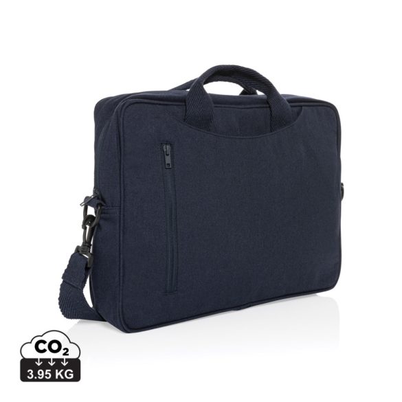 Laluka AWARE™ recycled cotton 15.4 inch laptop bag, navy
