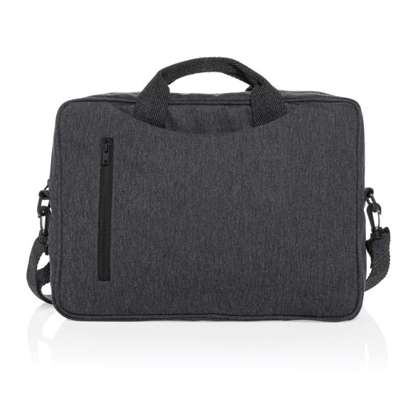 Laluka AWARE™ recycled cotton 15.4 inch laptop bag, anthracite
