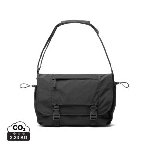 KENTO URBAN RCS recycled nylon 15.6 inch Messenger, black