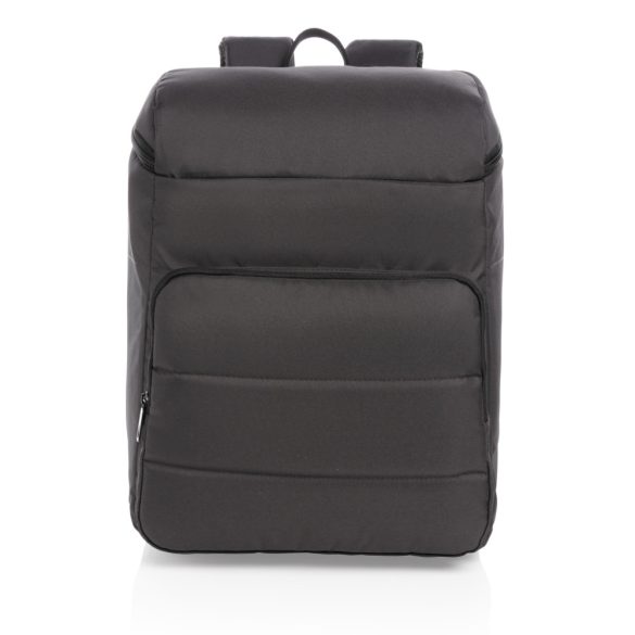 Impact AWARE™ RPET cooler backpack, black, black