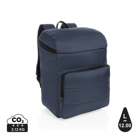 Impact AWARE™ RPET cooler backpack, black, navy