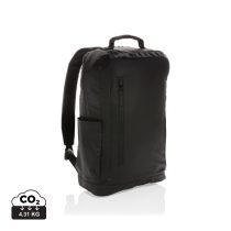 Fashion black 15.6" laptop backpack PVC free, black