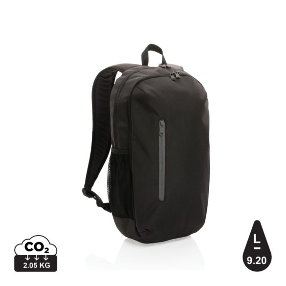 Impact AWARE™ 300D RPET casual backpack, black
