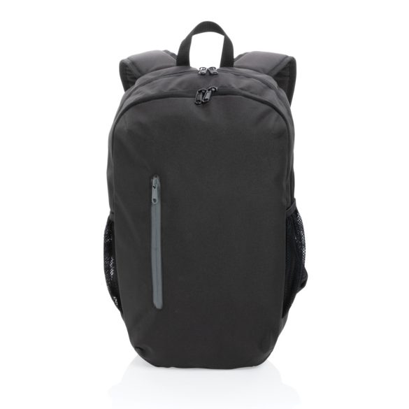 Impact AWARE™ 300D RPET casual backpack, black
