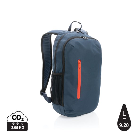 Impact AWARE™ 300D RPET casual backpack, navy
