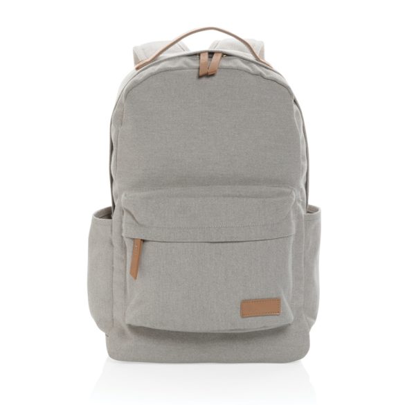 Impact AWARE™ 16 oz. recycled canvas backpack, grey