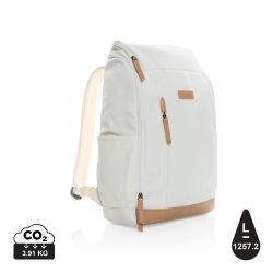   Impact AWARE™ 16 oz. rcanvas 15 inch laptop backpack, white