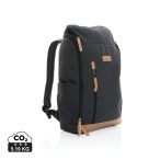   Impact AWARE™ 16 oz. recycled canvas 15" laptop backpack, black