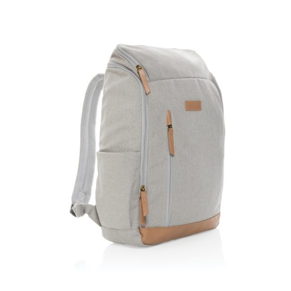 Impact AWARE™ 16 oz. rcanvas 15 inch laptop backpack, grey