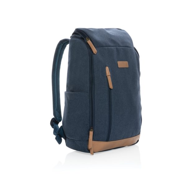 Impact AWARE™ 16 oz. rcanvas 15 inch laptop backpack, blue