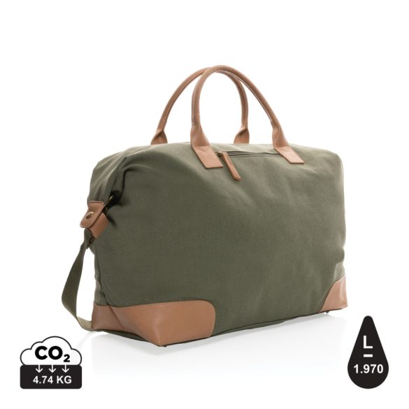 Impact AWARE™ 16 oz. rcanvas large weekend bag, green