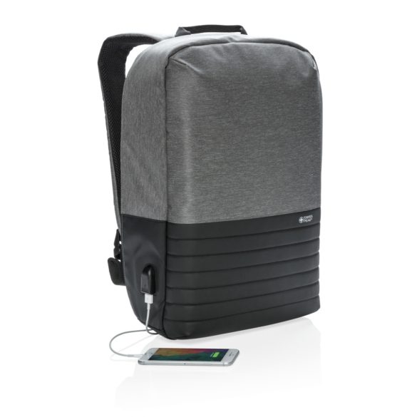 Swiss Peak RFID anti-theft 15.6" laptop backpack, grey