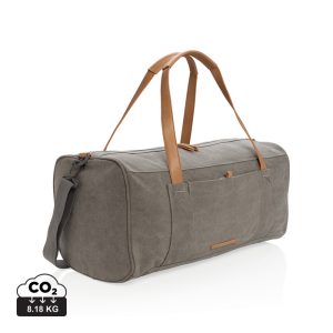 Canvas travel/weekend bag PVC free, grey