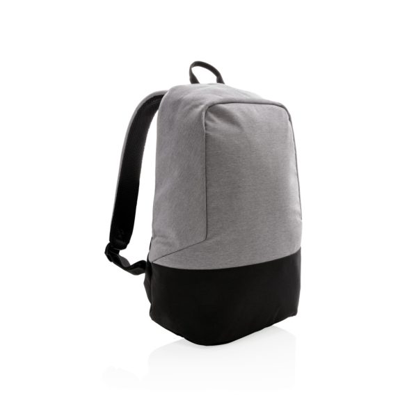 Standard RFID anti theft backpack PVC free, grey