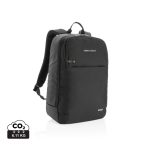 Swiss Peak laptop backpack with UV-C steriliser pocket, blac