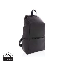 "Smooth PU 15.6""laptop backpack", black