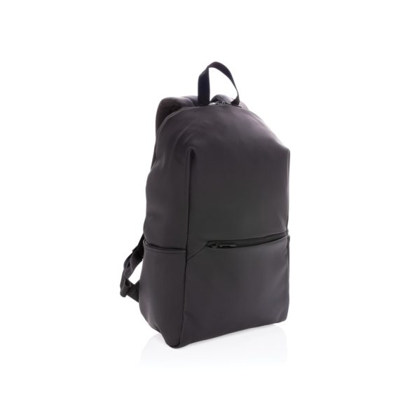 "Smooth PU 15.6""laptop backpack", black