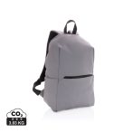 Smooth PU 15.6"laptop backpack, grey