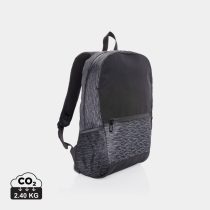 AWARE™ RPET Reflective laptop backpack, black