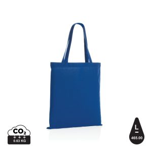 Impact AWARE™ Recycled cotton tote 145g, blue